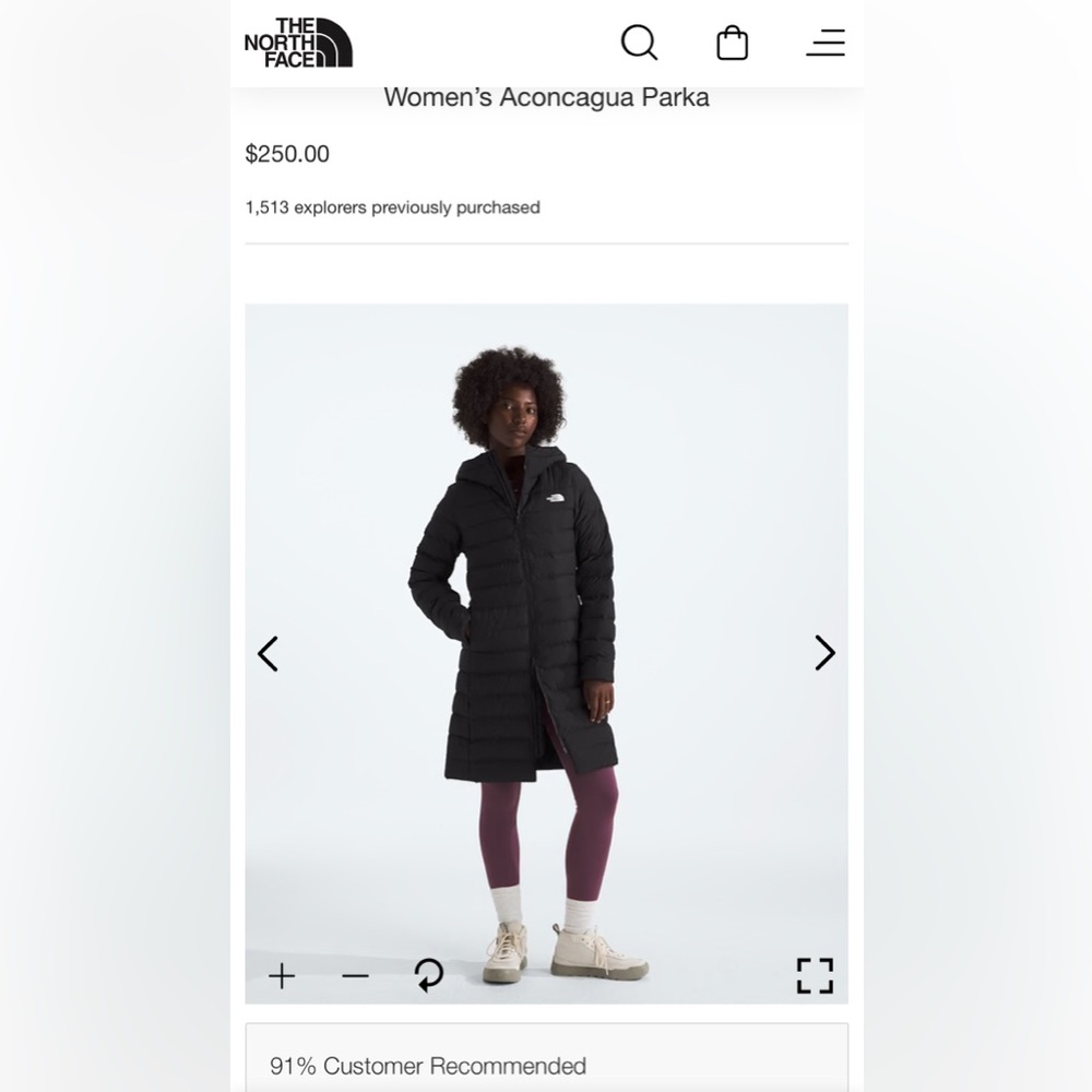 The North Face Women's Brown Puffer Coat